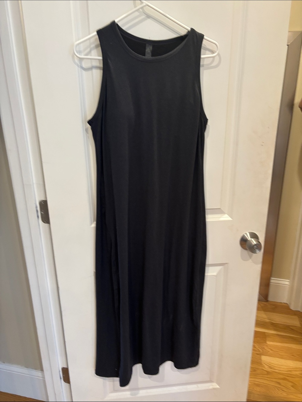 Kyodan Solid Black Tank Maxi Dress